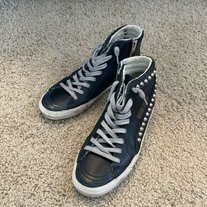 Golden Goose - black studded high tops in like new condition.
